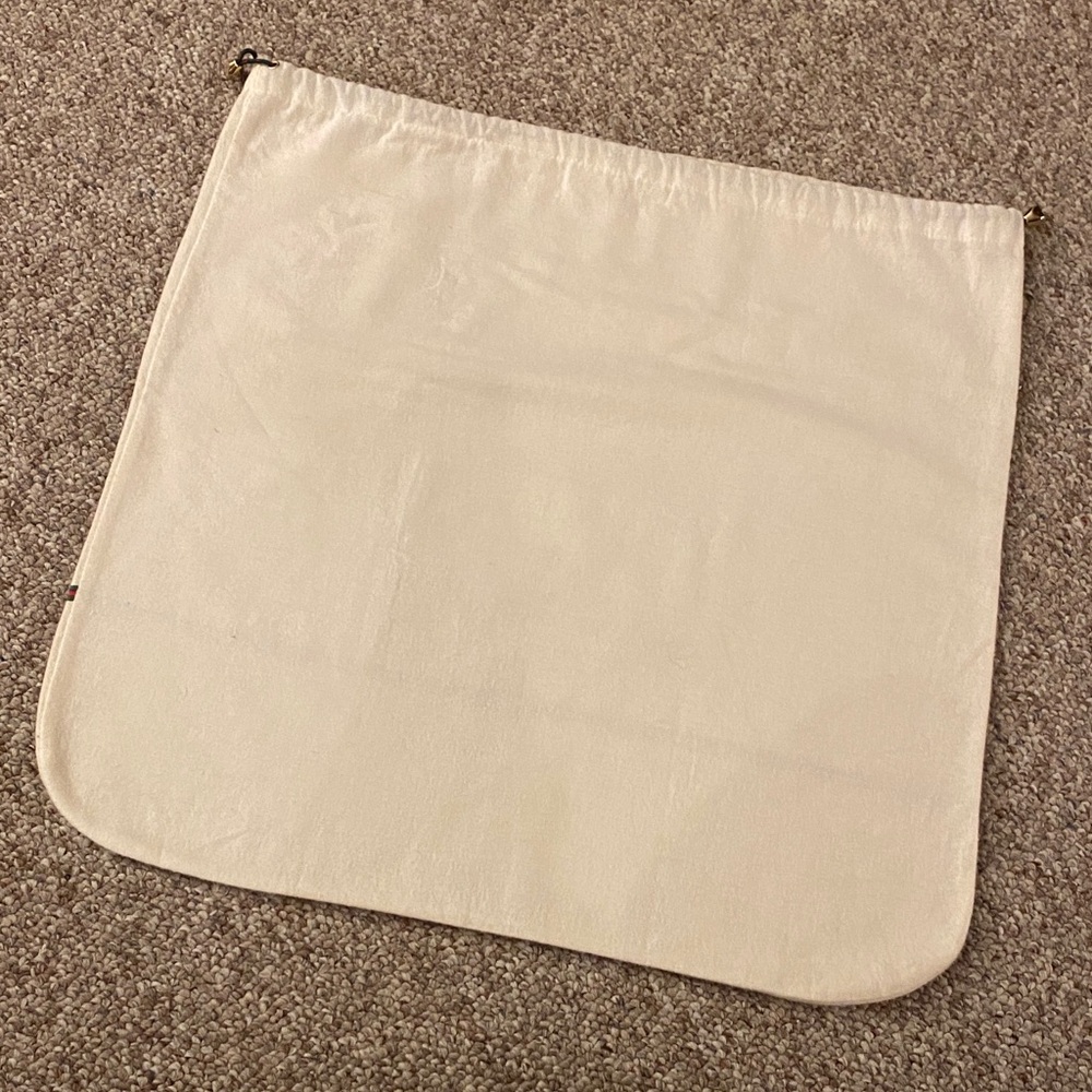 Gucci 1980s GG Princess Collection Dust Bag Large Logo Drawstring Italy Vintage - Picture 14 of 14